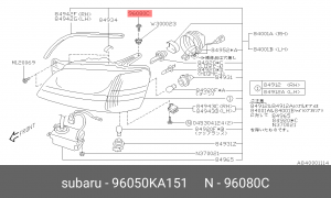 96050KA151 SCREW 96050KA151 SUBARU