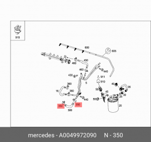 Хомут MERCEDES 14.5-15.5/8мм OE A 004 997 20 90 MERCEDES BENZ