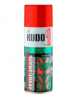 Грунт-эмаль по ржавчине красный RAL 3020 аэрозоль 520мл KUDO KU-313020 KUDO