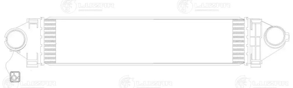 ОНВ (радиатор интеркулера) для а/м Land Rover Freelander (07-) LRIC 1008 LUZAR