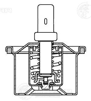 Термостат DAF XF95 (87град.) (необходимы упл.кольца 1661278,1661255,1661256) LUZ LT 2802 LUZAR