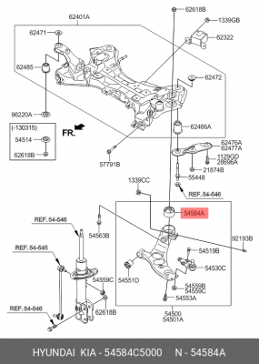 HYUNDAI SANTA FE (DM) (2012>) 54584C5000 HYUNDAI KIA