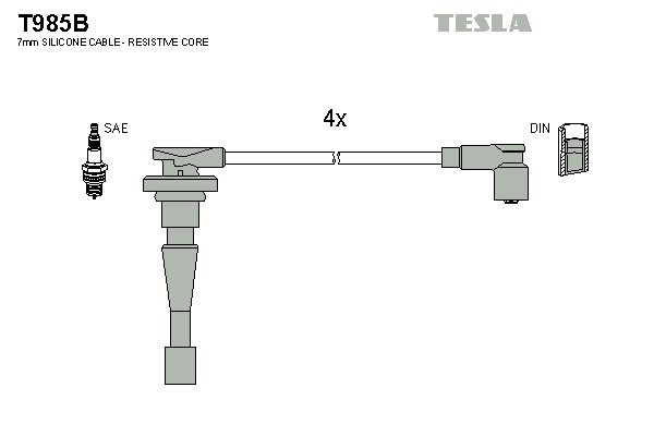 к-кт проводов!\ Honda CR-V 2.0 16V 95-99 T985B TESLA