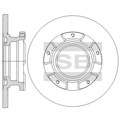 Диск тормозной SD5354 SD5354 SANGSIN