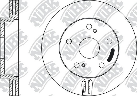 Диск тормозной TOYOTA CARINA E 1.6-2.0 92-95/CELICA 1.8 93- передний RN1058 RN1058 NIBK