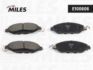 Колодки тормозные передние (Смесь Semi-Metallic) NISSAN PATHFINDER 14-/INFINITI  E100606 MILES