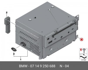 Винт BMW OE 07 14 9 250 688 BMW