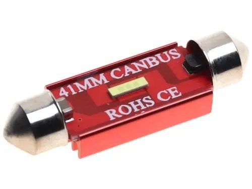 Лампа светодиодная 12/24V C5W SV8.5-8 41мм с блокиратором ошибок CANbus LED 1 SM MIS170541 MISTAR