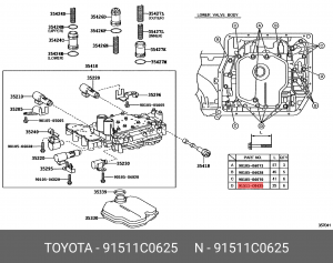 Кронштейн 91511-C0625 TOYOTA