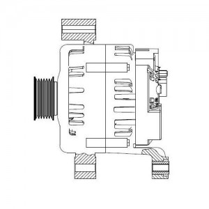 Генератор для а/м BMW X5 E53 (03-)/X3 E83 (05-) 3.0D 150A (LG 2632) LG2632 START VOLT