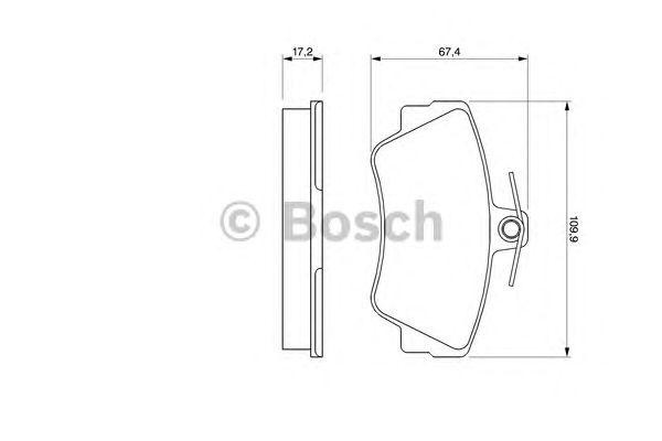 Колодки тормозные дисковые 0 986 460 989 BOSCH