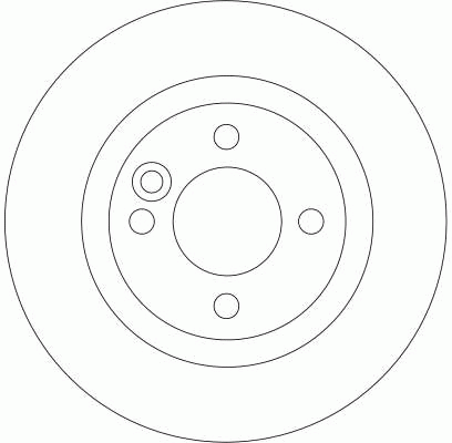 Диск тормозной задний MINI (R50, R56) (259мм) DF4198 DF4198 TRW