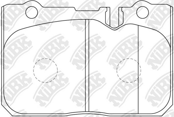 Колодки тормозные LEXUS LS400 (94-) передние (4шт.) NIBK PN1370 NIBK