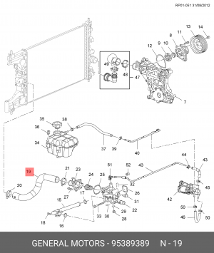 CHEVROLET CRUZE (2009>) 95389389 GENERAL MOTORS
