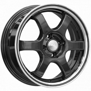 Скад Киото 15.0 / 6.0J PCD 5x100.00 ET 38.00 ЦО 57.10 Литой / Черный с полирован 2150220 SKAD