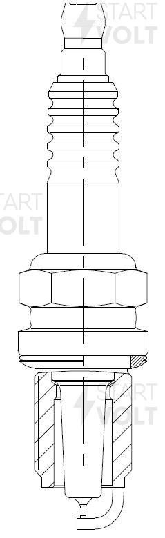 Свеча зажигания для автомобилей Subaru Outback (03-) 2.5T/Hyundai Sonata EF (01- VSP 2204 START VOLT