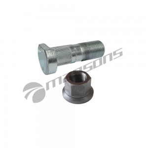 Шпилька колеса MAN переднего (M22х1.5х65мм со шлицами) с гайкой MANSONS 400657 MANSONS