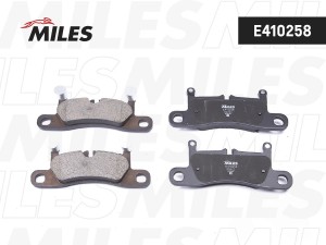 Колодки тормозные задние (без датчика) (Смесь Low-Metallic) (VW TOUAREG 3.0-4.2  E410258 MILES