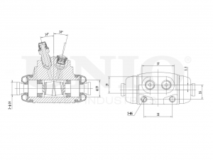 Цилиндр тормозной колесный левый BRC-20512 UNIO