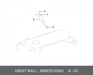 Свеча зажигания HAVAL H5 TANK 300 OE SMW251436G GREAT WALL