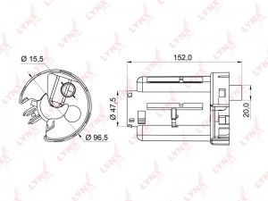 Фильтр топливный MITSUBISHI Pajero (00-07) LYNX LF-365M LYNXAUTO