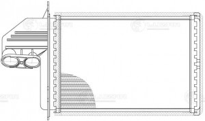 радиатор печки!\ BMW E36 1.6-3.0 90-99 LRH 2617 LUZAR