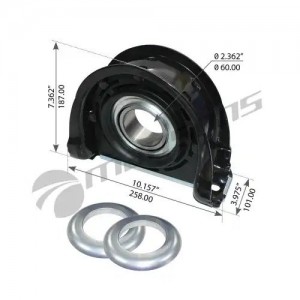 Подшипник подвесной кард. вала 176N,17N(HD),18N (HCB205) ID60 120.611 MANSONS