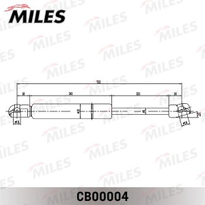 Упор газовый капота AUDI A4 седан 00- CB00004 CB00004 MILES