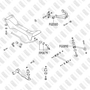 тяга стабилизатора заднего!\ Hyundai Sonata EF 00-04/XG 98>, Kia Magentis 01> FP0879 FIXAR