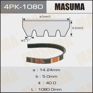 ремень поликлиновый! 4PK1080\ 4PK-1080 MASUMA