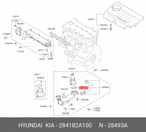 Прокладка 28418-2A100 284182A100 HYUNDAI KIA