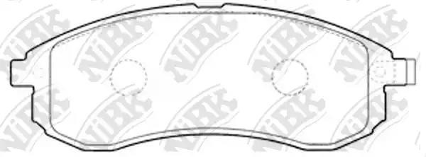 Колодки тормозные MITSUBISHI L200 (97-06) передние (4шт.) NIBK PN3808 NIBK