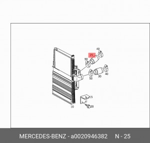Шланг КамАЗ-5490 A 002 094 63 82 MERCEDES BENZ
