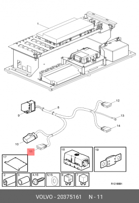 наконечник кабеля ! 0,5-1mm,2.8 \ VOLVO 20375161 VOLVO