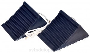 Башмак противооткатный резиновый легковые авто (2шт) (115х75х100) /Автодело/ 44136 AVTO DELO