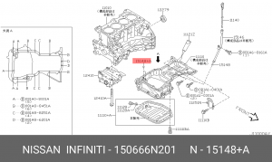 Сальник 15066-6N201 15066-6N201 NISSAN