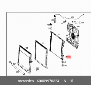 ЗАГЛУШКА СЛИВНАЯ РАДИАТОР A0009970324 A0009970324 MERCEDES BENZ