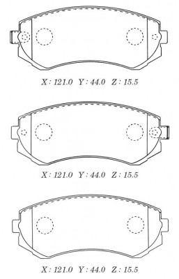 Замена на D1116MH Колодки тормозные дисковые Nissan Almera 1.4i-2.0D 96 D1116M D1116M MK KASHIYAMA