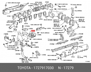 ПРОКЛАДКА 17279-17030 17279-17030 TOYOTA