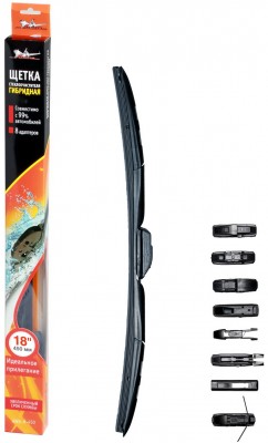 Щетка стеклоочистителя 450 мм (18) гибридная, 8 адаптеров AWB-H-450 AWB-H-450 AIRLINE