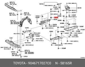 клипса!\ Toyota C-HR 90467-17027-C0 TOYOTA