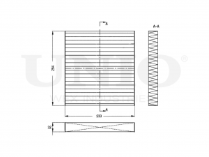 Фильтр салонный угольный FLT-40131C UNIO