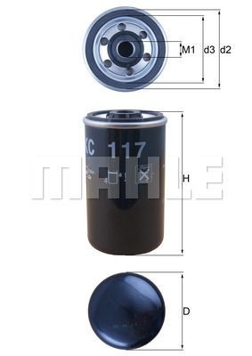 Фильтр топливный DAF CF 75IV, CF 85IV, XF 95/105 KX262D MAHLE KNECHT