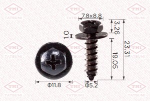 Клипса автомобильная [упаковка 10 штук] TJB1558 TJB1558 TATSUMI