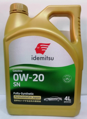 Масло моторное IDEMITSU FULLY-SYNTHETIC 0W20 синт.4л 30011331746 IDEMITSU