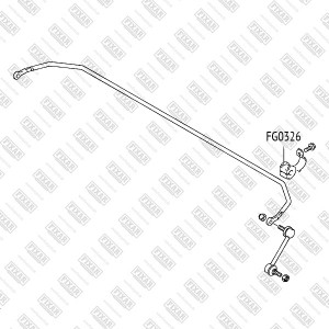 втулка стабилизатора!\ Suzuki Baleno 95> FG0326 FIXAR