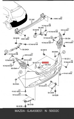 Пистон MAZDA OE GJ6A50ES1 MAZDA