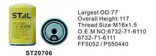 Фильтр топливный ST20706 STAL ST20706 STAL