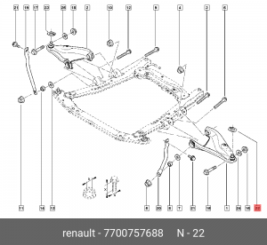 Пластина стопорная RENAULT Logan/LADA Largus 7700 757 688 7700757688 RENAULT