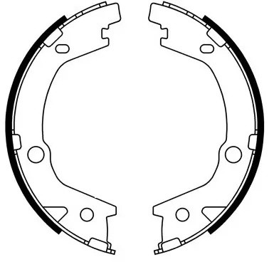 Колодки стояночного тормоза HYUNDAI SANTA FE 01-06/TUCSON 04-/KIA SPORTAGE 04- B BS11004 SB NAGAMOCHI
